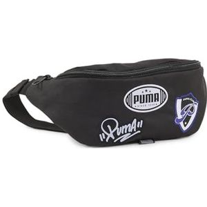 PUMA Unisex Kids Patch Waist Bag Heuptassen, Black, OSFA, Puma Black, Eén Maat