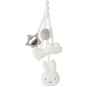 roba Speelset Nijntje - 5 speelfiguren om op te hangen aan speel- & Montessori speelboog - Activity speelgoed om op te hangen - met hazenmotief/wit