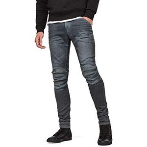 G-STAR RAW Heren Jeans 5620 3D Zip Knee Super Slim, Dark Aged Cobler, 32W / 30L