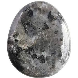 Lovionus89 Labradoriet kristallen duim duim steen waterdruppels chakra stenen Reiki geneeskrachtige palm steen om te ontspannen