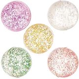 Baker Ross FX414 Glitter Stuiterballen - Pak van 10, Feestzakjesvullers voor kinderen, Kinderstuiterballen, Feestartikelen voor kinderen