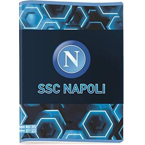 Ssc Napoli notitieblok 5M A4 Maxi 96/100 set voor school, 30 cm, blauw/wit