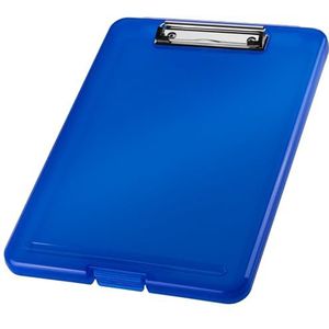 helit H2532030 - Klembord DIN A4 de clip, doorschijnend blauw, klembord, tekenbord