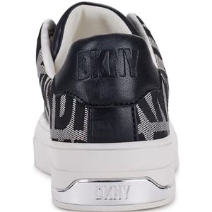 DKNY York Lace-up sneakers voor dames, zwart wit, 39 EU