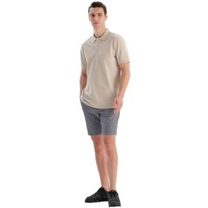 Dagi Navy Fashion Woven Regular Waist Gabardine Short Leg Shorts, XL, Donkerblauw, XL