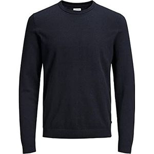 JACK & JONES Pullover trui heren Jjebasic Knit Crew Neck Noos , blauw (navy blazer) , XL