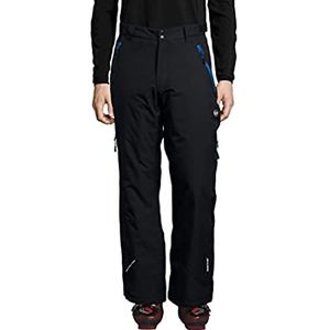 Ultrasport Amud functionele ski- en snowboardbroek voor heren, zwart/blauw, XL