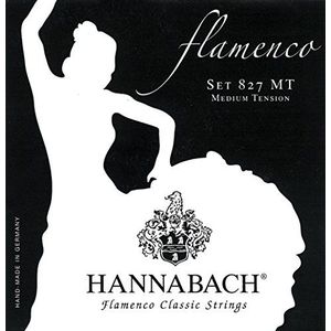 Hannabach 652921 klassieke gitaarsnaren serie 827 Medium Tension Flamenco Classic - E1
