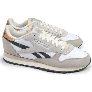 Reebok Classic Leather uniseks-volwassene Sneaker,WHITE/MOONSTONE/GREY 5,34.5 EU