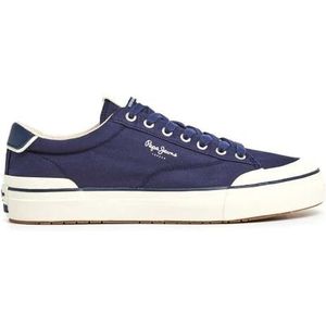 Pepe Jeans Heren Ben Basic Sneaker, Blauw (Navy), 11 UK, Blauw marine, 46 EU