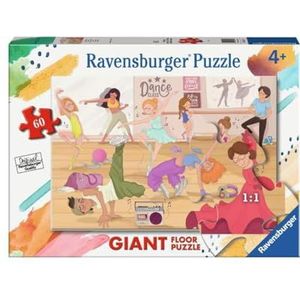 Ravensburger - Hallo danspuzzel, verzameling 60 grote bodem, 60 stukjes, puzzel voor kinderen, aanbevolen leeftijd 4+ jaar