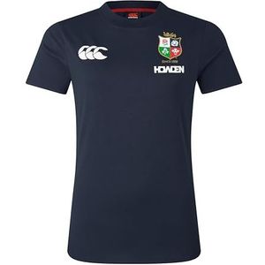 Canterbury Vrouwen Britse en Ierse leeuwen katoenen jersey, donkere saffier, 10