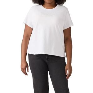 Levi's - Perfect Tee - T-shirt - Wit - Met Batwing-logo