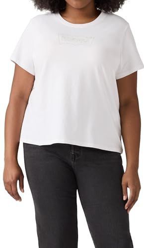 Levi's - Perfect Tee - T-shirt - Wit - Met Batwing-logo
