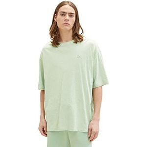 TOM TAILOR Denim Uomini T-shirt 1035601, 31038 - Placid Green, XS