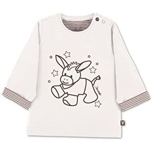 Sterntaler Baby-jongens GOTS shirt met lange mouwen Emmi print shirt met lange mouwen, ecru, 50