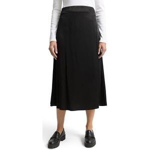 TOM TAILOR Midi rok voor dames, 14482 - Deep Black, 38