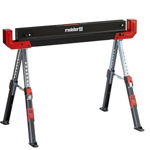 Meister Zaagbok 300 kg - inklapbaar - met draaggreep - met anti-slip pad - in hoogte verstelbaar van 52 tot 81 cm/klapbank met antislip stand/werksteun/steun / 5258220