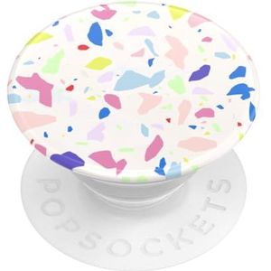 PopSockets: PopGrip - Uittrekbare Greep en Standaard voor Smartphones en Tablets met een Verwisselbare PopTop - Terrazzo Party