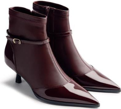 Gioseppo - Caspian - Enkellaarsjes - Met Lage Kittenhak - Zwart