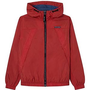 Pepe Jeans Damian Capuchontrui, winddicht, voor kinderen en jongeren, Rood (Studio Red), 6 jaar