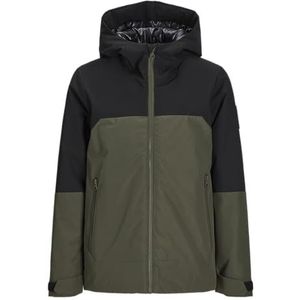 JACK&JONES JUNIOR Jcoaiden Transitional Jacket Jnr Short Jacket voor kinderen, Bos Nacht/Detail: Black Blocking, 152