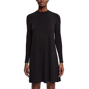 Esprit Collectie mini-jurk van gebreid materiaal, zwart, S