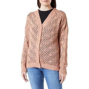 SIDONA Gebreide cardigan voor dames 10426983-SI01, camel, XL, kameel, XL