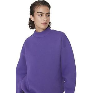 Trendyol Katoen & polyester Sweatshirt - Paars - Regular XL Paars, Paars, XL