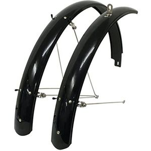 ETC Mountain Bike Full Length Mudguard Set - Black (26 x 1,75-2,125 inch)