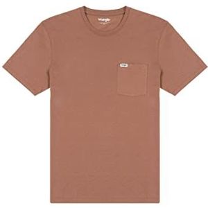 Wrangler Heren Pocket Tee T-shirt, cappuccino, 4X-Large, cappuccino, 4XL