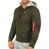 Alpha Industries MA-1 TT capuchon bomberjack voor heren Dark Green