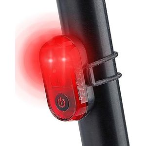 Büchel Led-achterlicht voor fiets, oplaadbaar, StVZO-goedgekeurd, achterlicht fiets, achterlicht e-bike, fietslicht achter, led-achterlicht