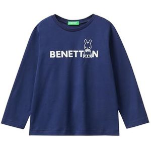 United Colors of Benetton T-shirt voor kinderen en jongens, blauw 252, 1 jaar
