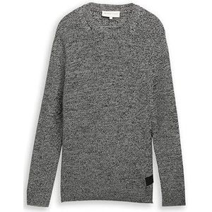 Relaxed fit gebreide pullover van katoenmix
