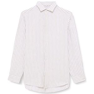 Seidensticker Men's Regular Fit shirt met lange mouwen, beige, 42, beige, 42