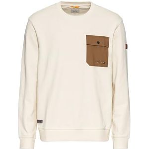 camel active Sweatshirt met 1/1 mouw, Crème, M