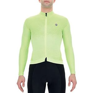 UYN Heren Biking Airwing Winter T-Shirt, Geel/Zwart, XL