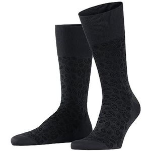 FALKE Heren Changed Light zijde katoen halfhoog met patroon 1 paar sokken, grijs (Thunder 3088), 39-40
