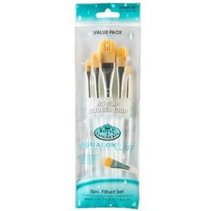 Royal en Langnickel Aqualon Wisp Filbert Brush Set (Pack van 5)