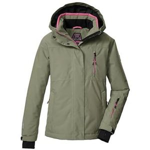 killtec - KSW 205 - Ski Jacket - Wit - Voor Meisjes - Met Capuchon en Jupe Pare-neige