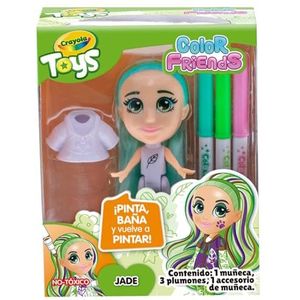 CRAYOLA Kleur 'n' Style Friends: Jade | Kleur & Style je eigen pop, steeds opnieuw! (Inclusief Magic Dry-Erase Pennen) | Ideaal voor kinderen van 3 jaar