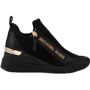Michael Kors Willis Wedge Sneakers voor dames, zwart, 41 EU, Zwart, 41 EU