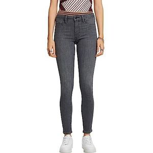 ESPRIT Mid-Rise-jeggings, Grijs medium washed, 28W x 32L