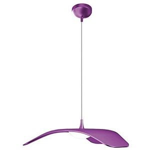Homemania plafondlamp, plafondlamp, violet, metaal, 34 x 34 x 120 cm, 1 x LED, 10W, 1050lm, 4200K, natuurlijk wit