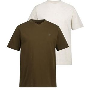 JP 1880 - T-shirt - Schors - Speciale Pasvorm tot 8XL - Eco-verpakking - 2 Stuks