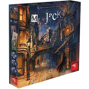 Hurrican, Mr. Jack, Basisspel, Familiespel, Deductiespel, 2 spelers, Vanaf 9+ Jaar, 30+ minuten, Duits, meerkleurig, kleurrijk