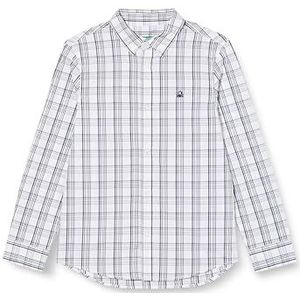 United Colors of Benetton Shirt voor kinderen en jongens, Wit geruit 94T, 150