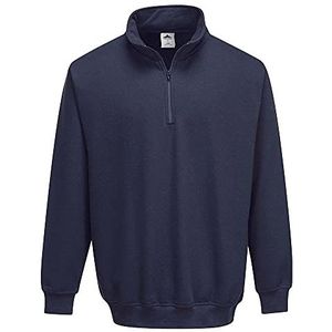 Portwest B309 Sorrento Sweatshirt met Rits, Normaal, Grootte 2XL, Marine