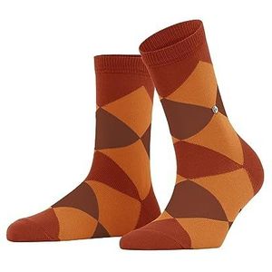 Burlington Dames Sokken Bonnie W SSO Katoen Gedessineerd 1 Paar, Orange (Ziegel 8095) nieuw - milieuvriendelijk, 36-41
